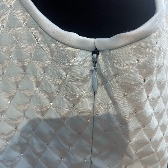 Vtg Jessica McClintock Gunne Sax Regency Quilted Rhinestone Fairy Maxi Dress M - Picture 9 of 11